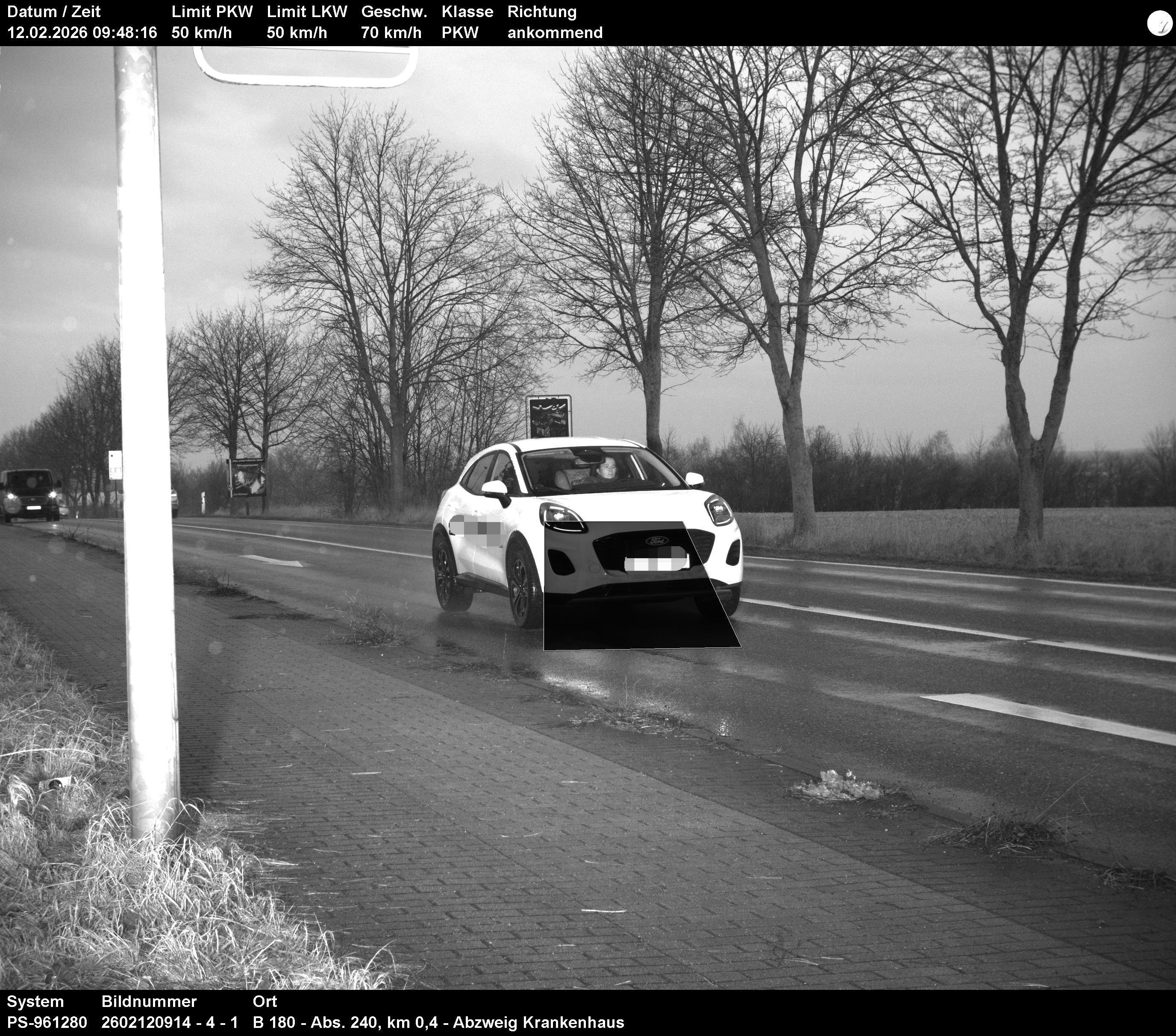 Blitzerfoto Ford Kuga