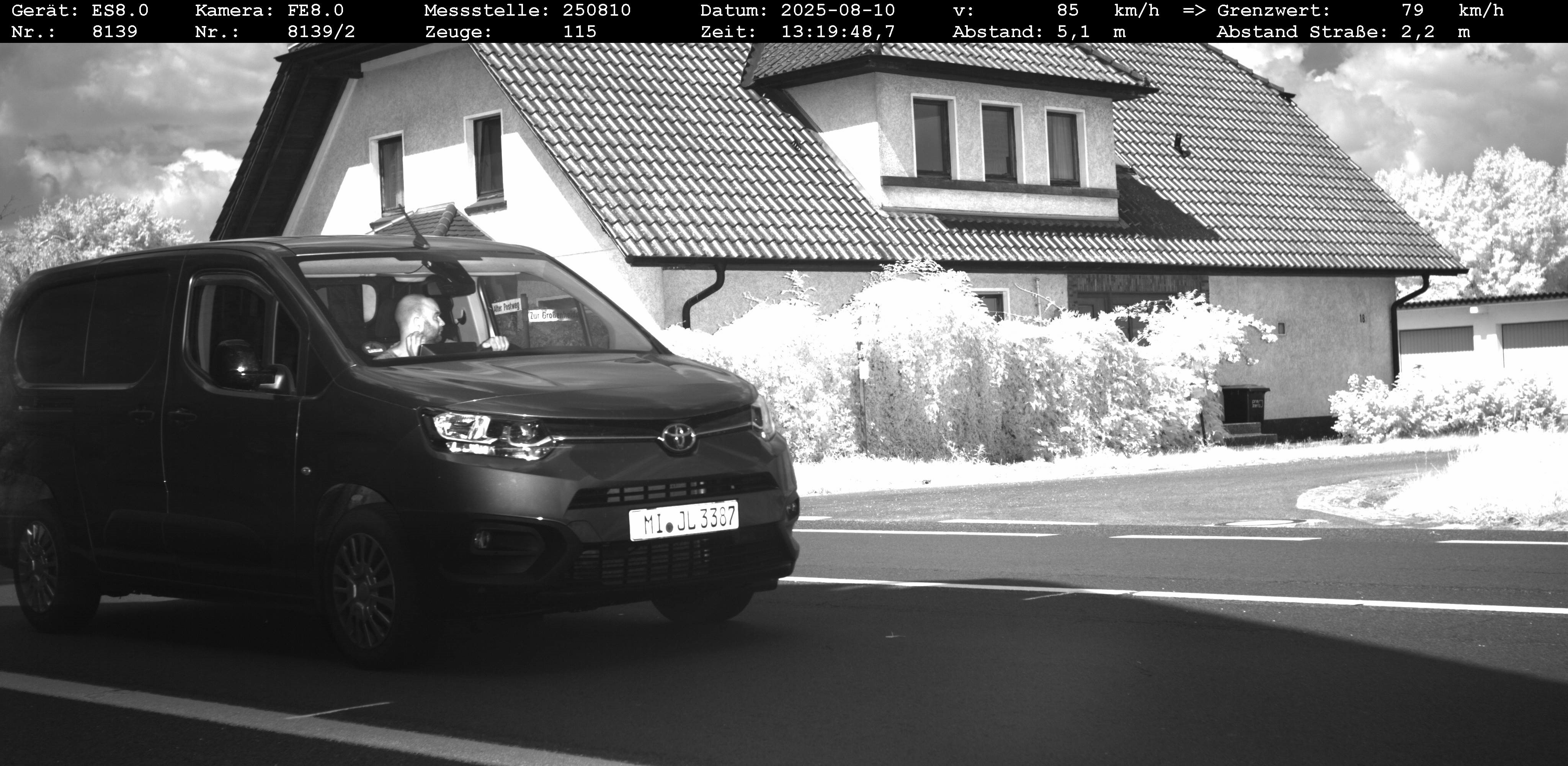 Blitzerfoto Toyota Proace City